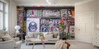 graffiti lane wall mural

