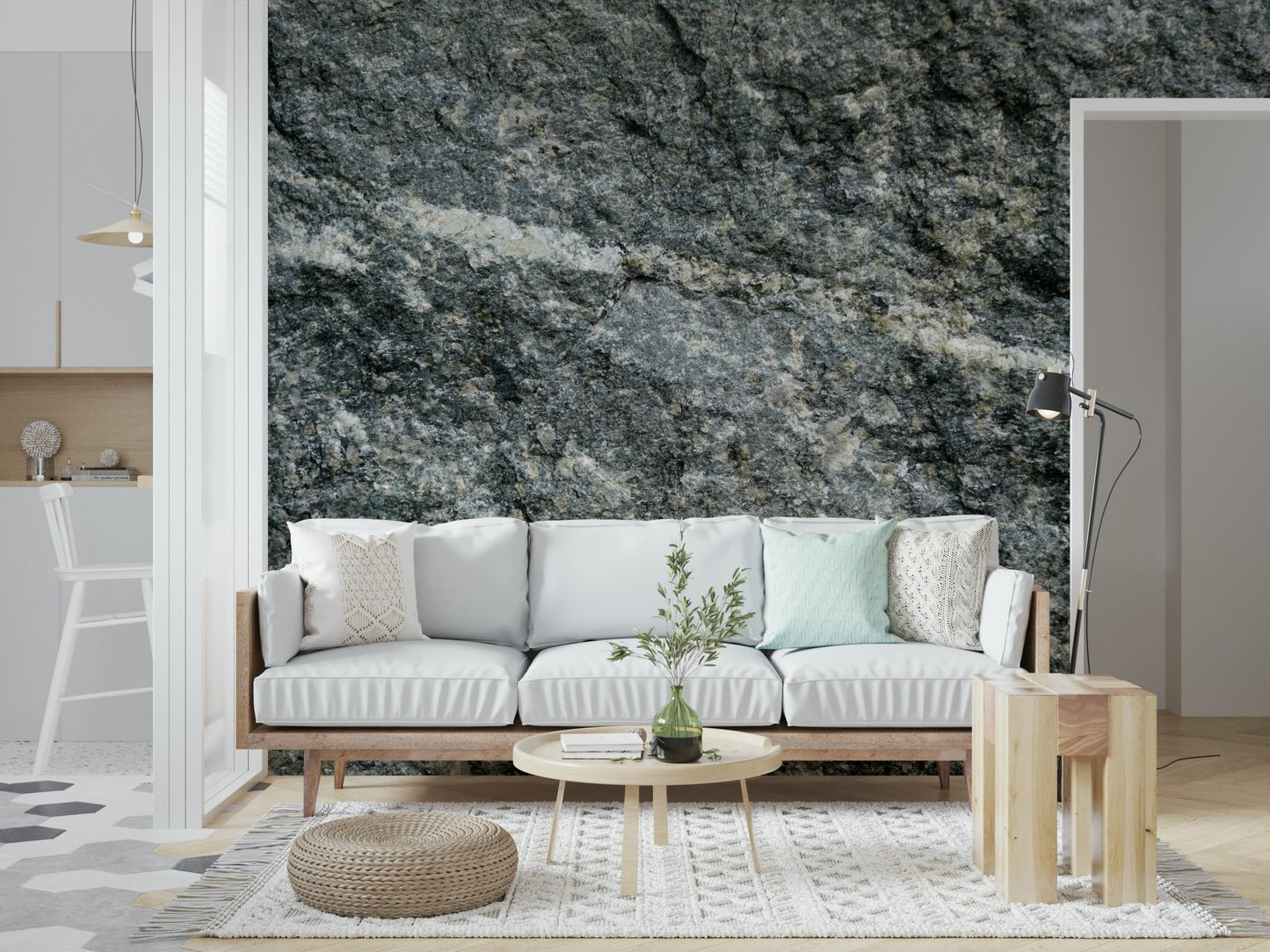 Granite Grey Wall Mural -2566625