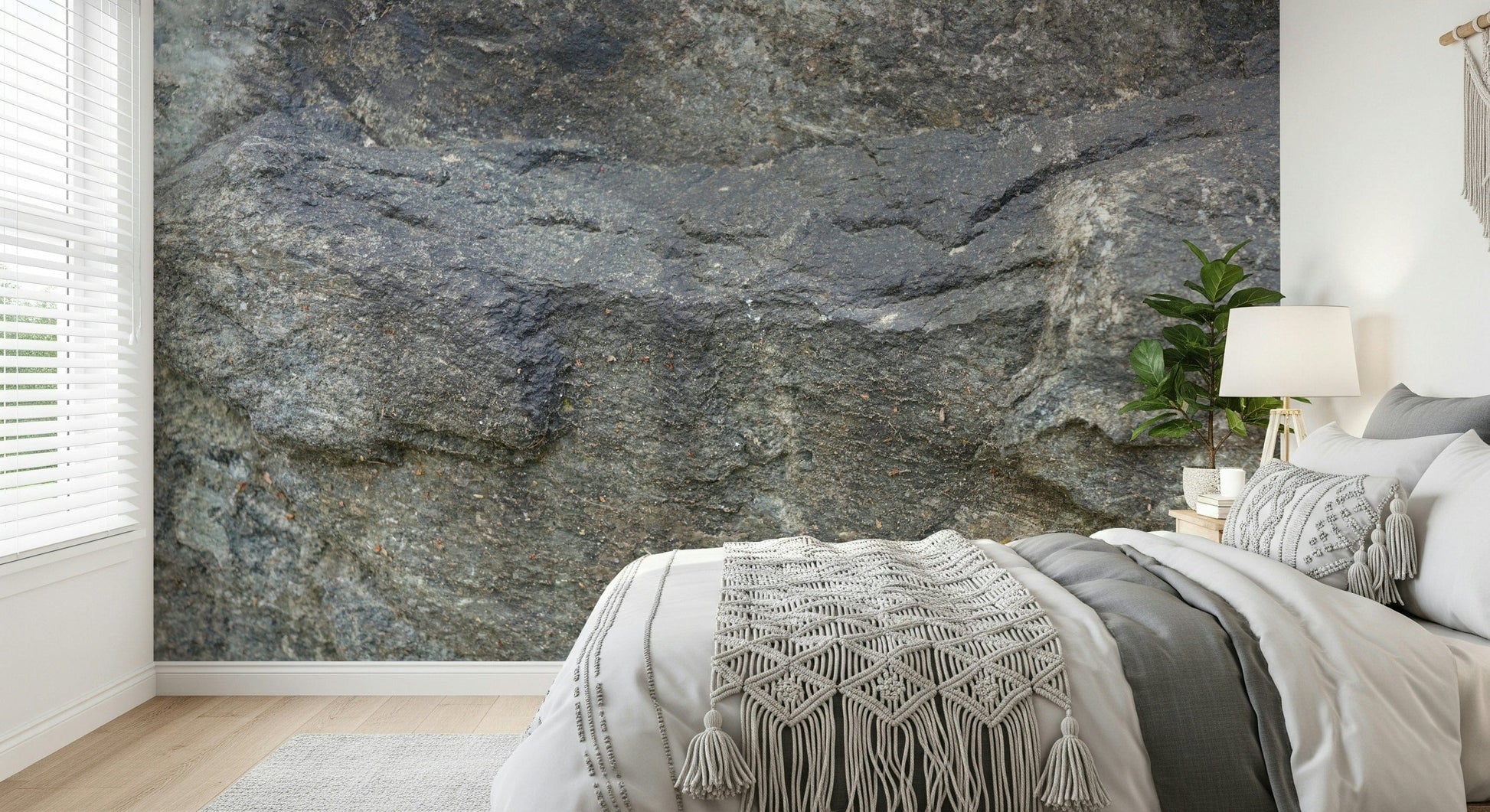Granite Texture Wall Mural — realistic rock surface design for elegant interiors.