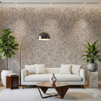 Detailed mural highlighting natural stone patterns with harmonious design