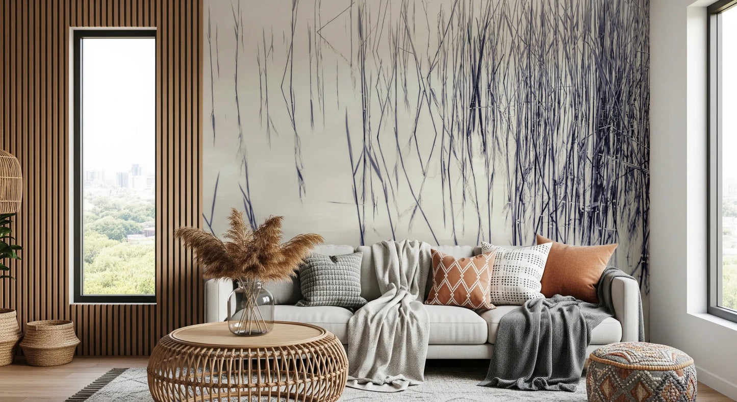 Grassy Reflections Wall Mural