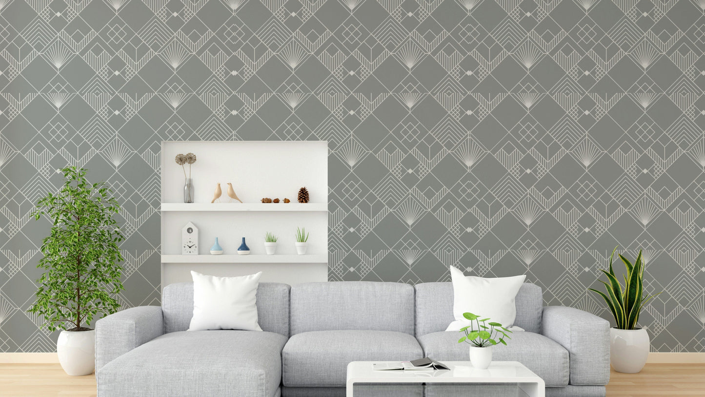 The composition is a harmonious, repeating pattern.

