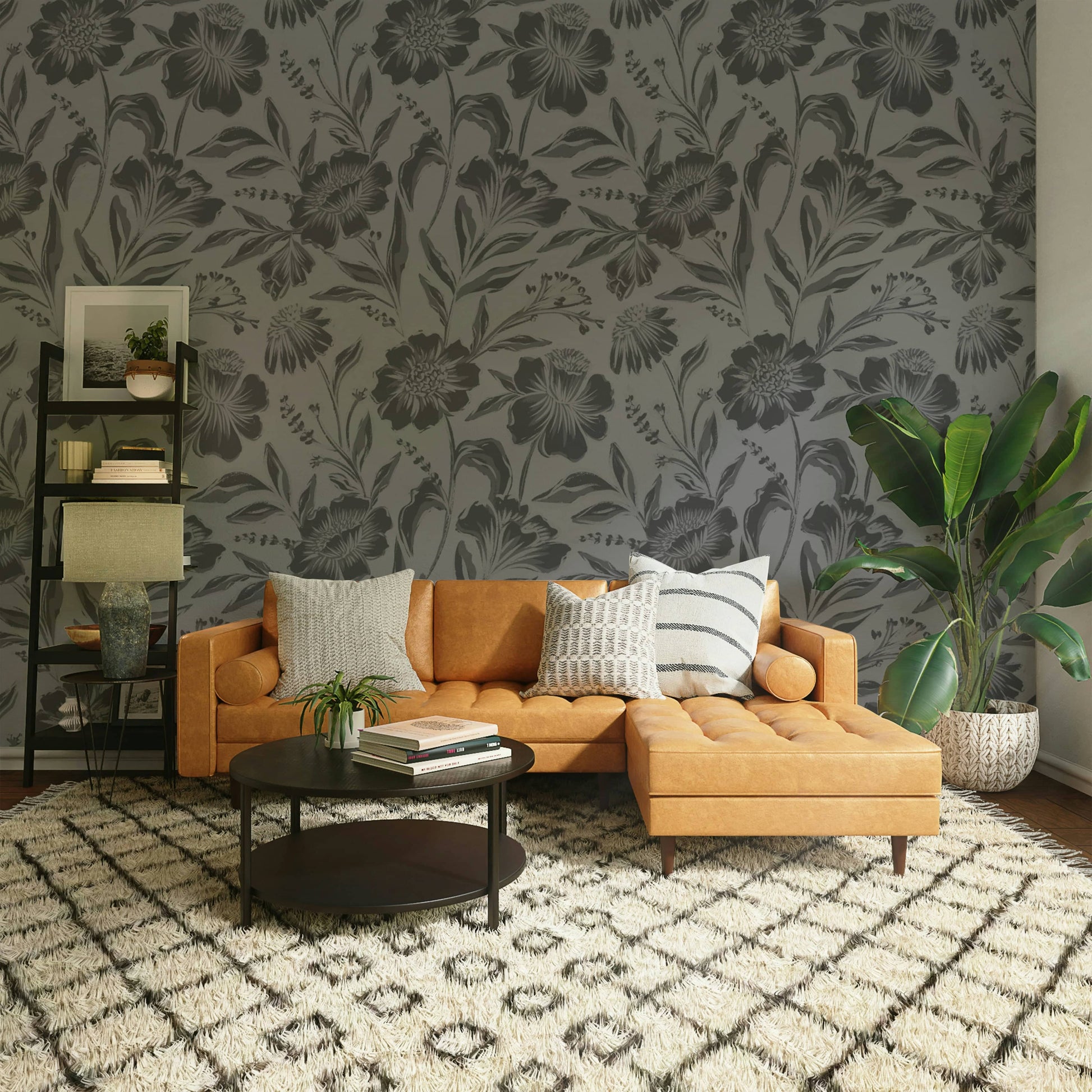 The colors are muted and have very little contrast, like shades of gray or beige.
