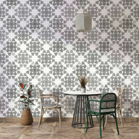 A beautiful subtle gray wallpaper mural for a modern room.

