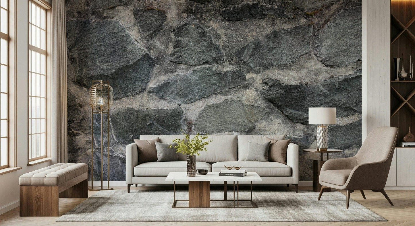 Granite Blocks Wall Mural -2566586