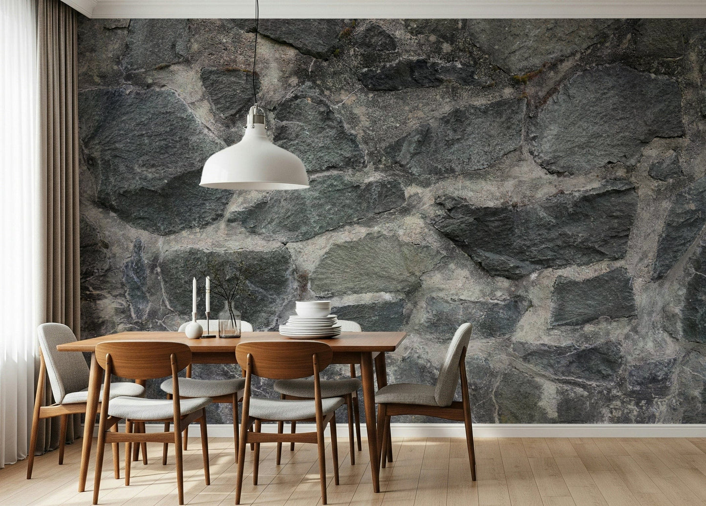 Granite Blocks Wall Mural -2566586