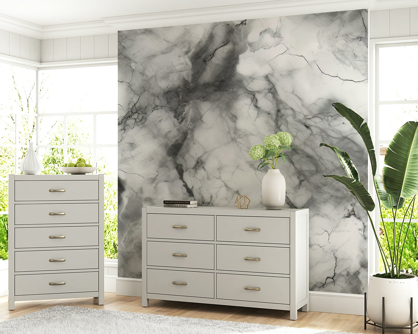 Gray Marble Texture Wall Mural -2566728