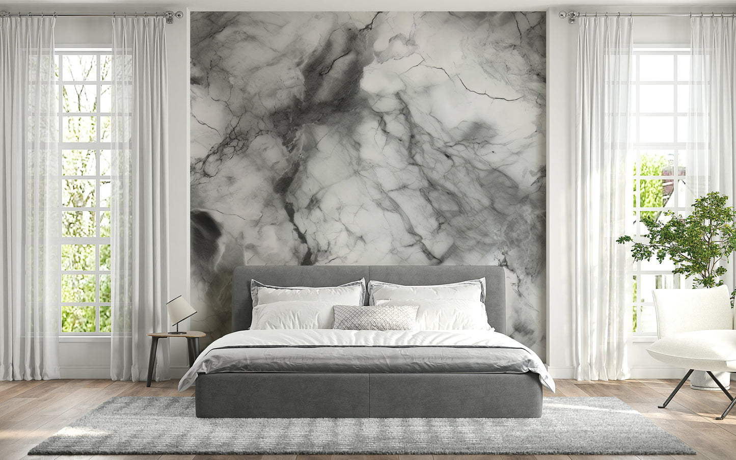Gray Marble Texture Wall Mural -2566728