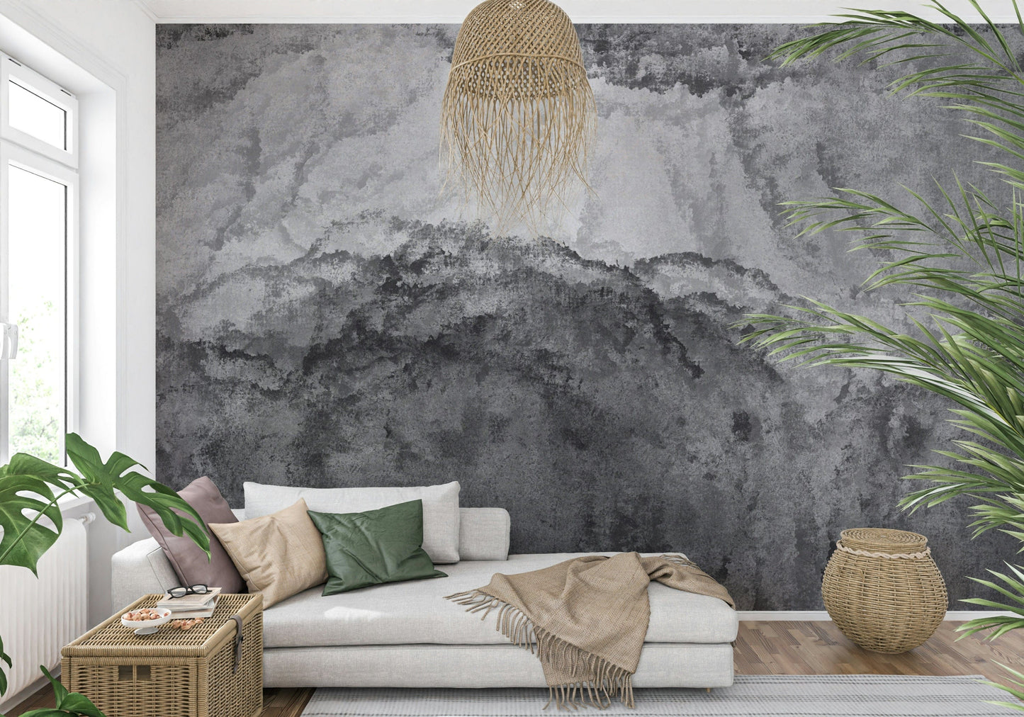 A serene abstract texture wall mural for your decor.