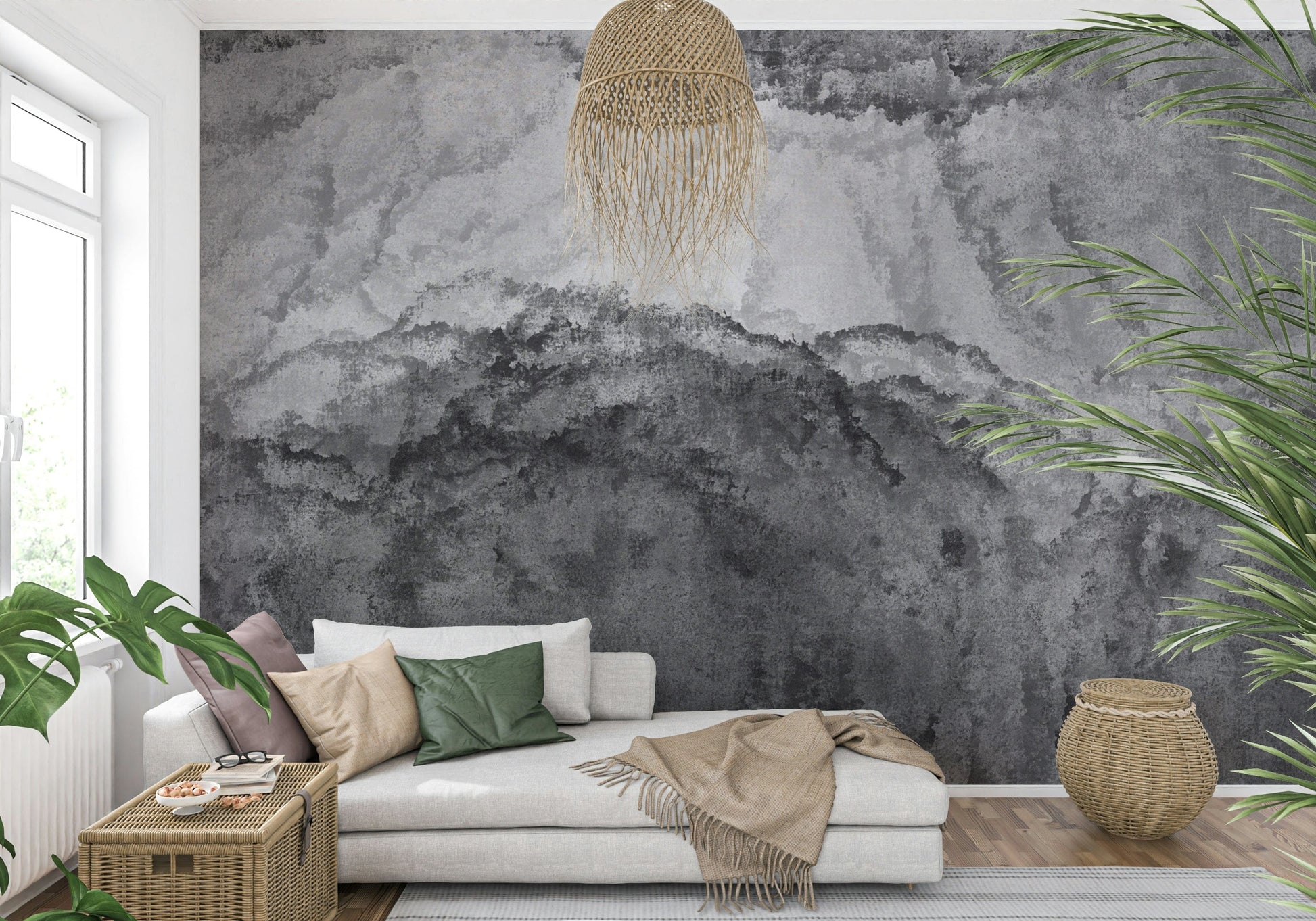A serene abstract texture wall mural for your decor.