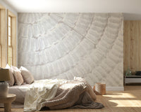 Wall mural blending gentle textures and muted tones for peaceful, elegant interior design.