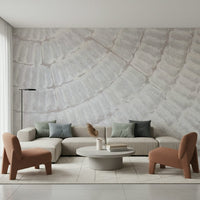 Whispered Texture Wall Mural featuring soft, subtle textures in neutral tones for calming, elegant interiors.