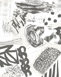 Modern artistic wallpaper with soft brush marks