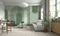 Abstract rounded arches for walls

