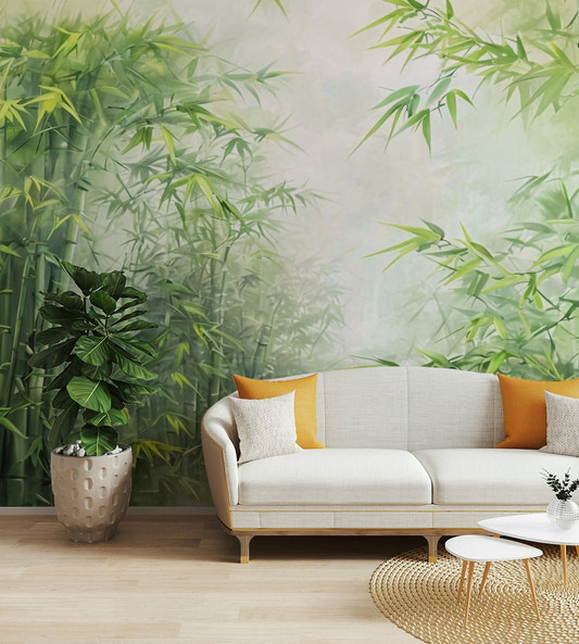The feeling is one of peace, freshness, and nature.
