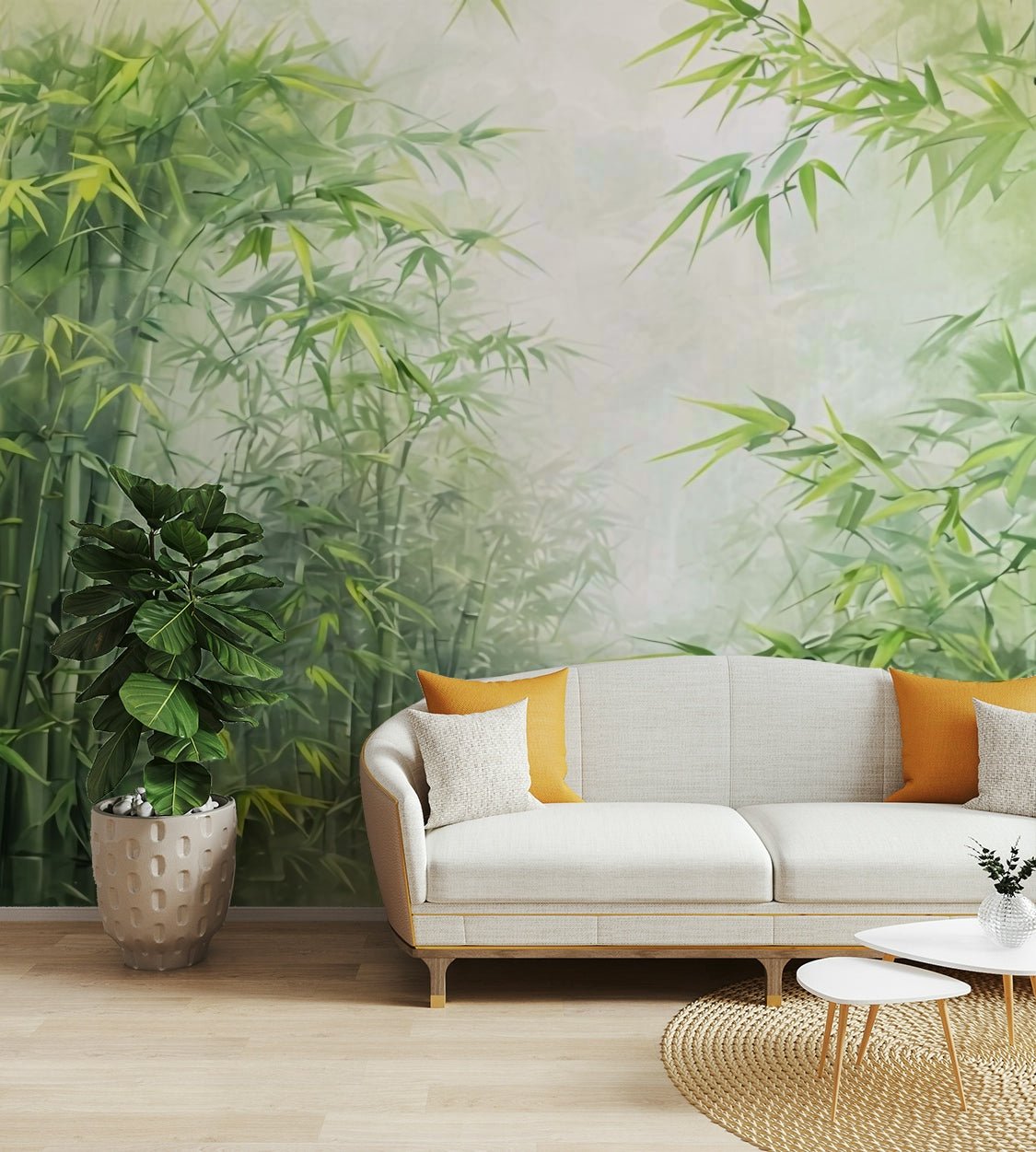 The feeling is one of peace, freshness, and nature.
