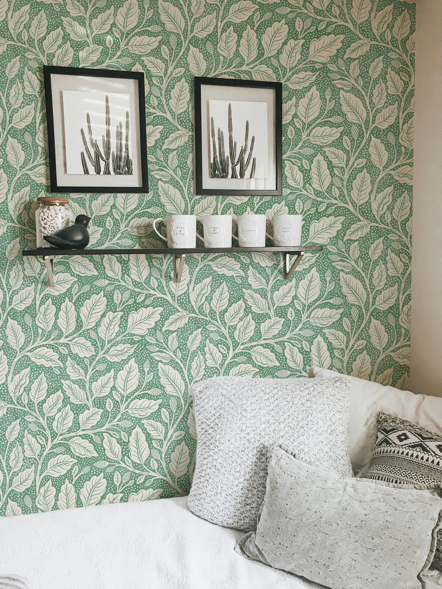 Green Budding Branches Wallpaper⁠