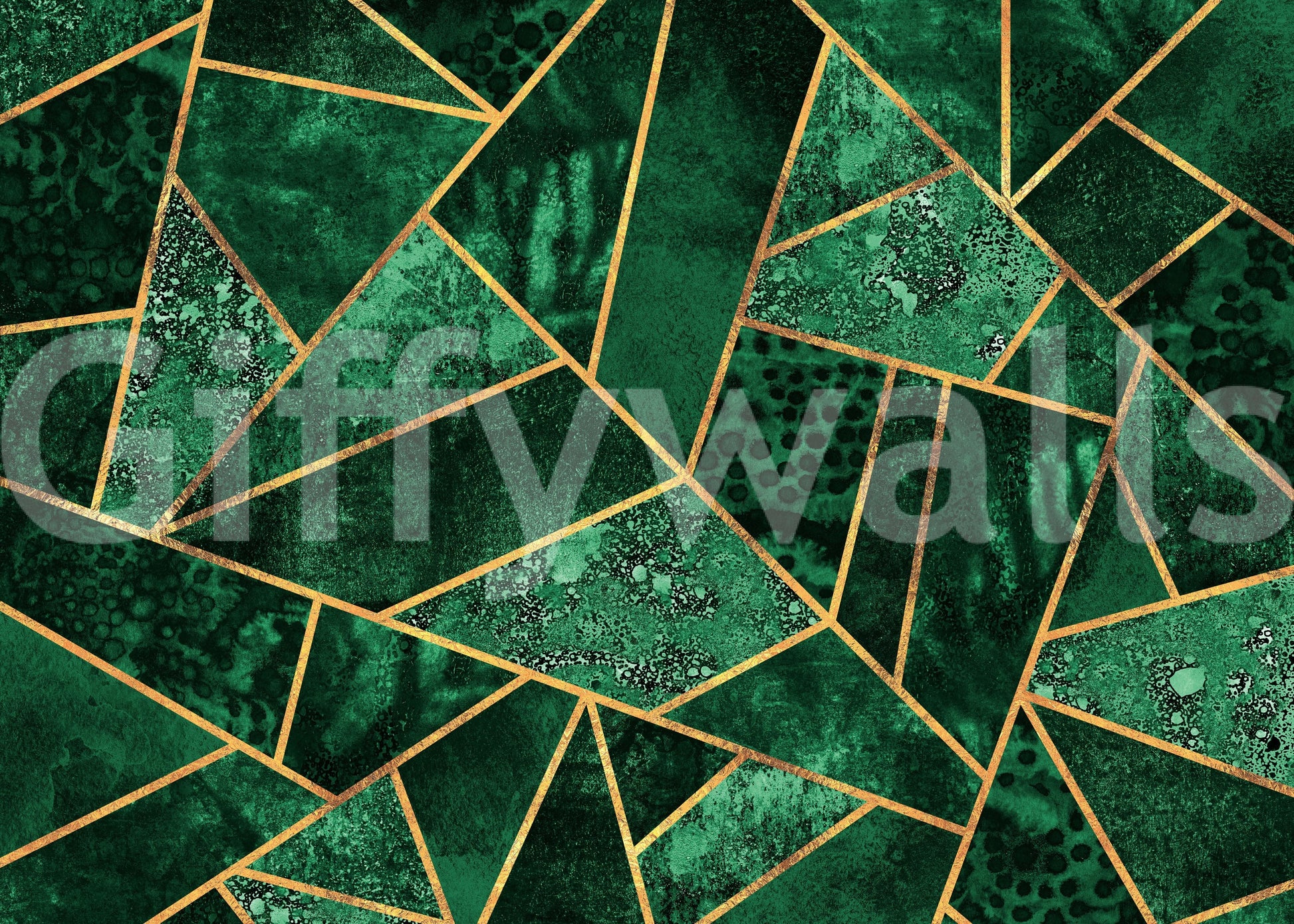 A high-quality gilded design wall mural for walls.

