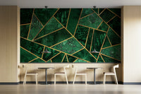 A serene abstract gold wall mural for your decor.

