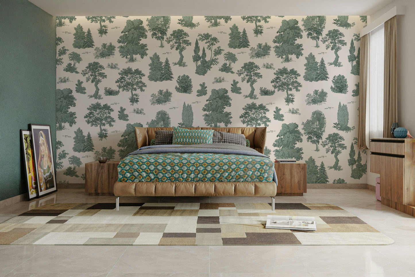 The design has a beautiful, artistic aesthetic.

