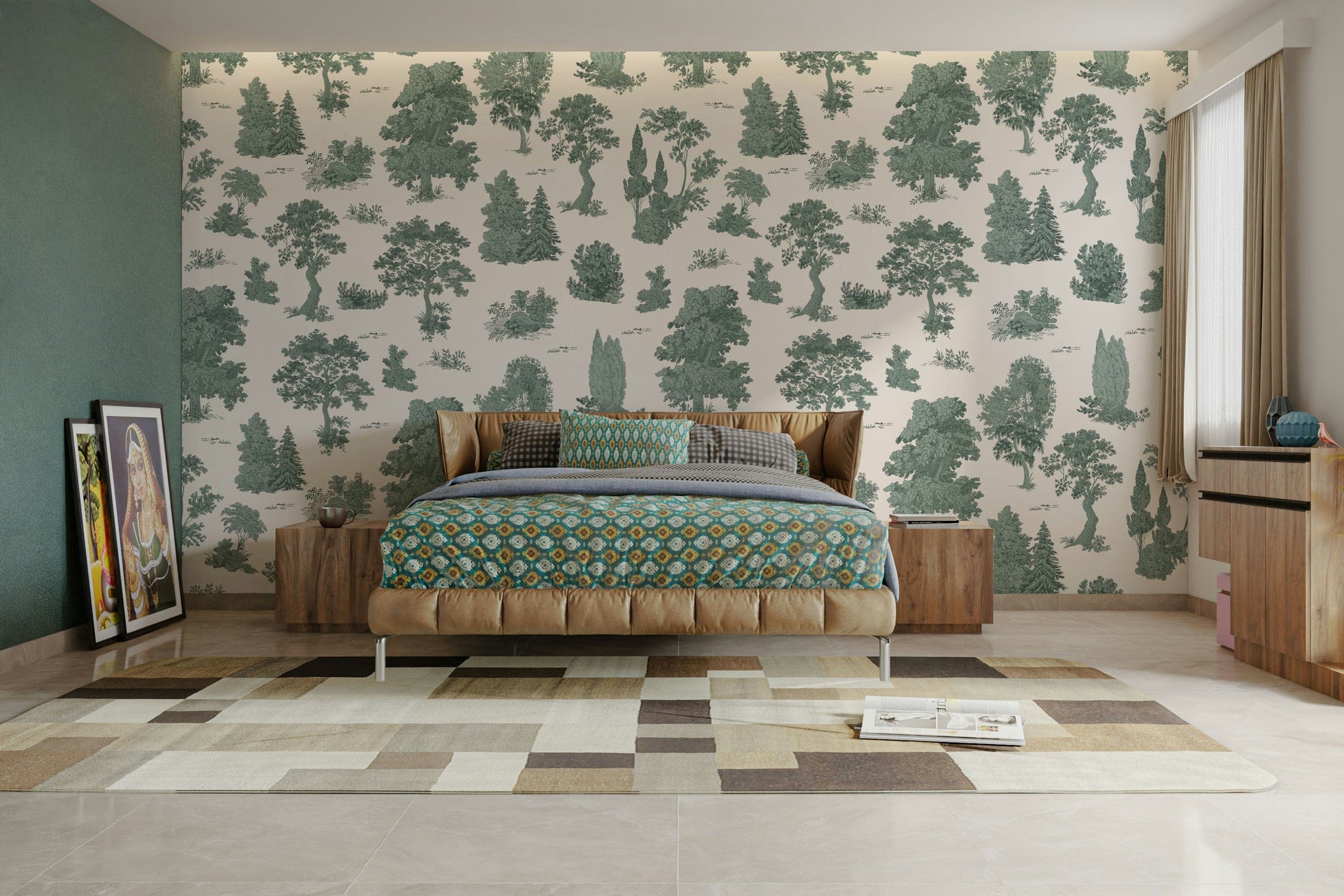 The design has a beautiful, artistic aesthetic.

