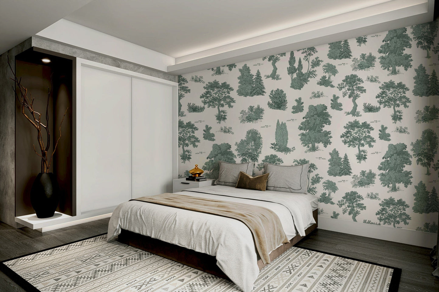 The design feels peaceful and organic.

