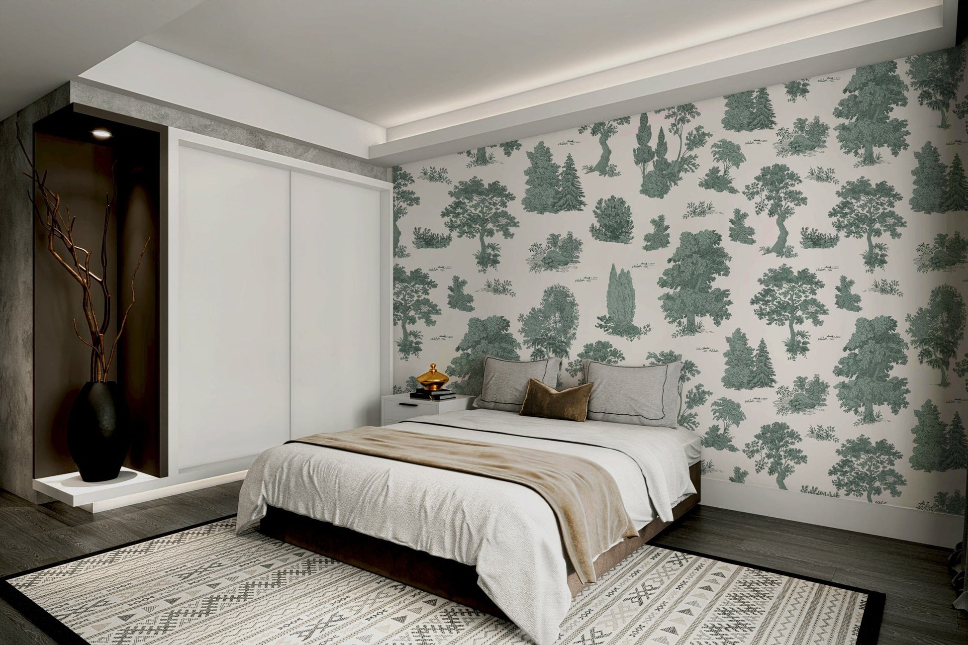 The design feels peaceful and organic.

