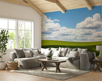 A beautiful serene forest landscape with a dreamlike atmosphere.