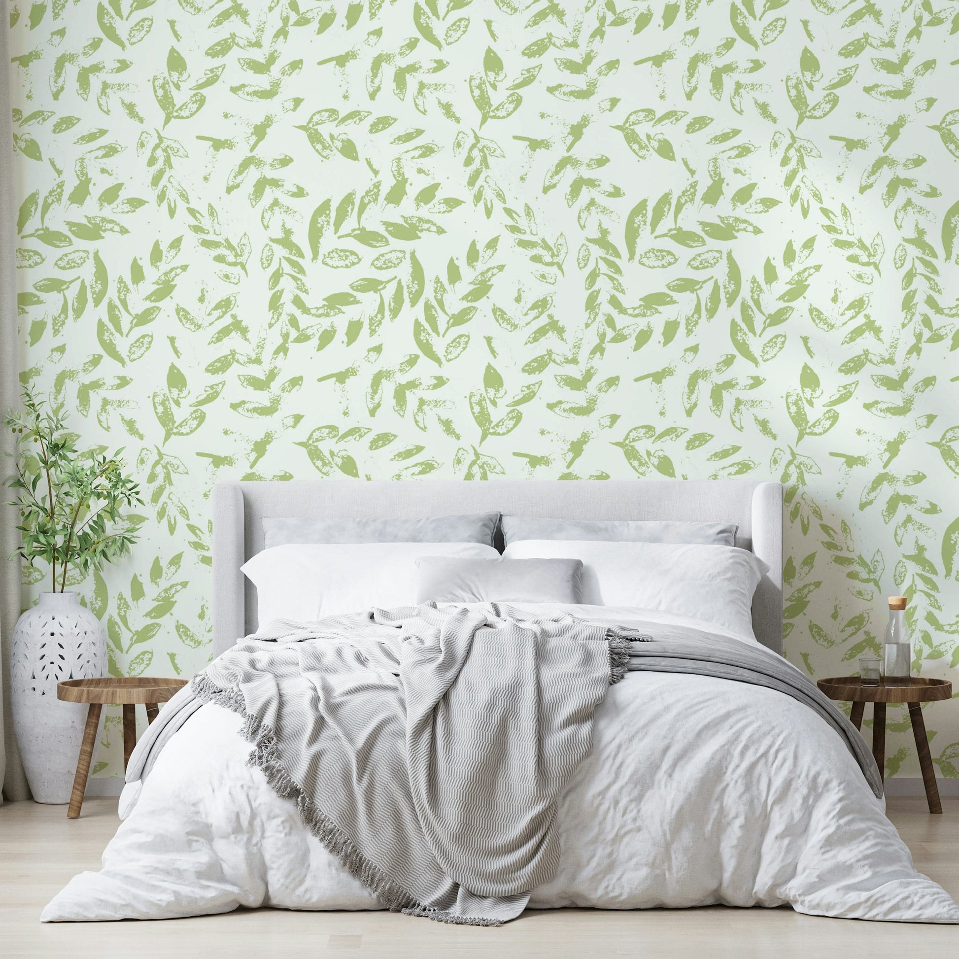 This wallpaper is suitable for a bedroom, a living room, or a serene study.
