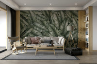 The colors are soft and gentle, with pale greens, whites, and light grays.

