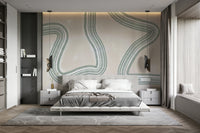 A serene subtle texture wall mural for your decor.

