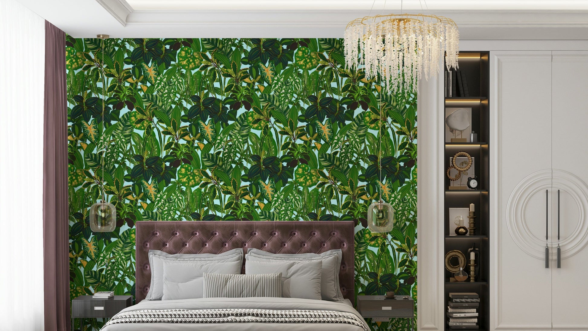 Detailed view of the lush, textured leaves

