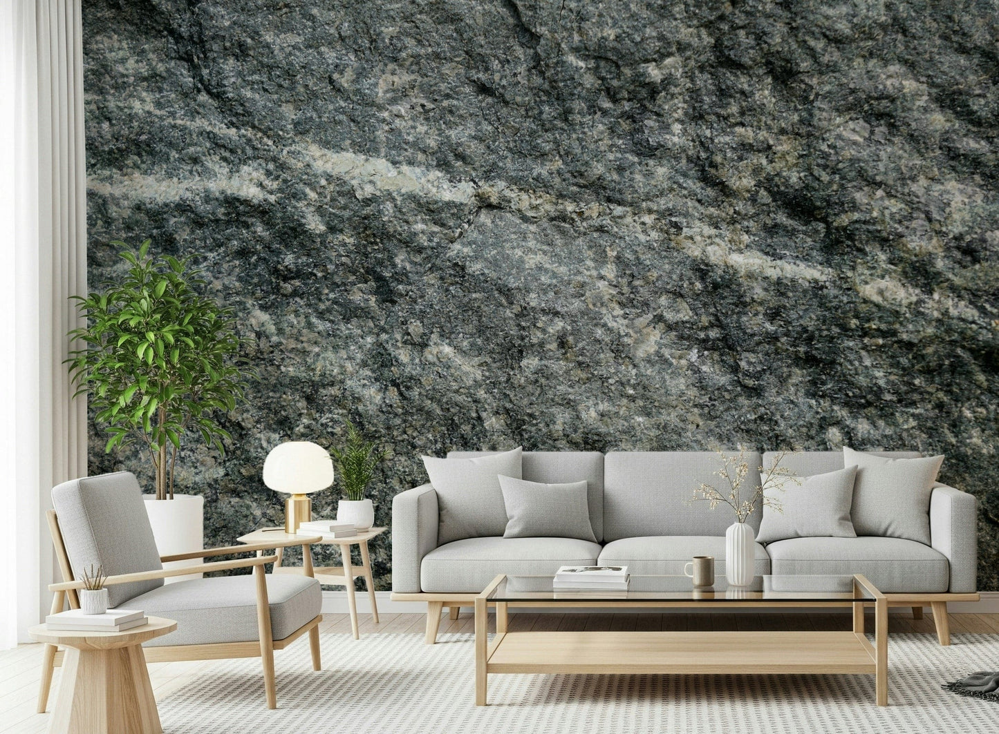 Granite Grey Wall Mural -2566625