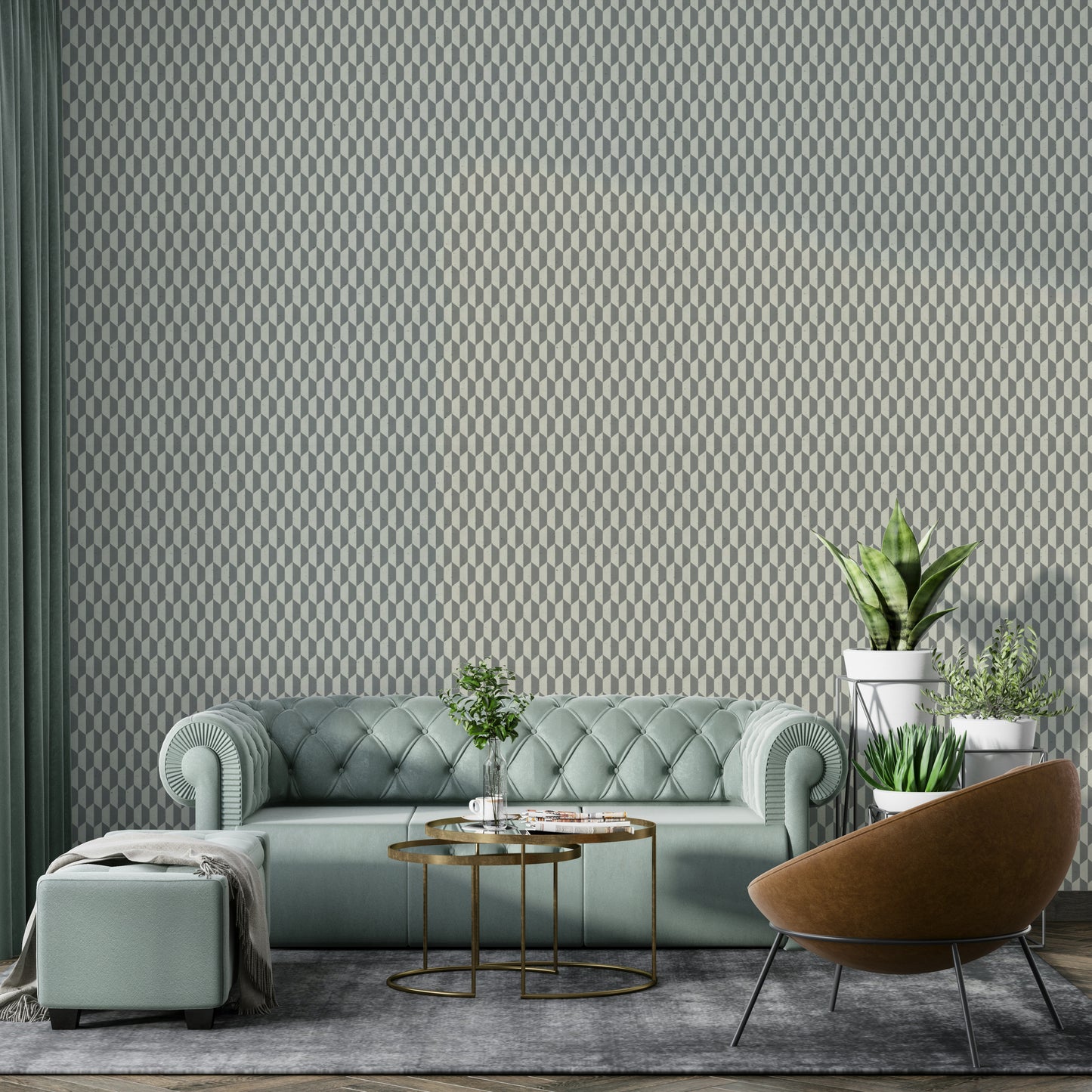 Stylish hexagon pattern for contemporary walls

