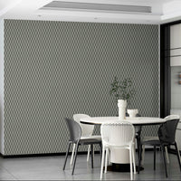 Grey optical illusion wallpaper with hexagons

