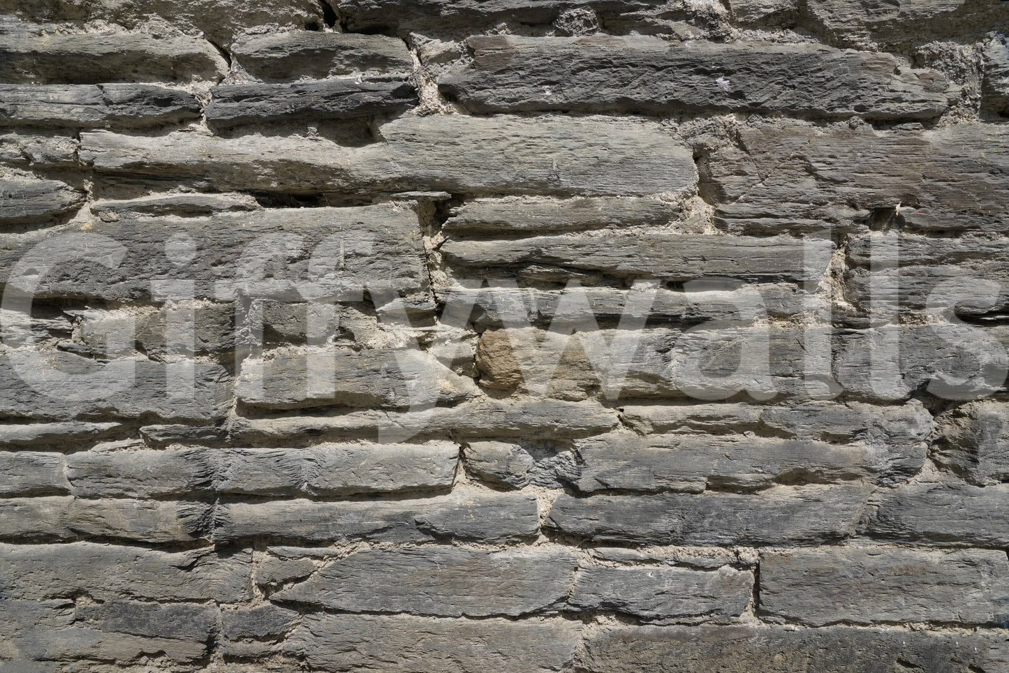 Grey Stone Layers Wall Mural -2566575