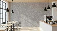 Soft Grey Terrazzo Effect wallpaper tiny pebble fragments.