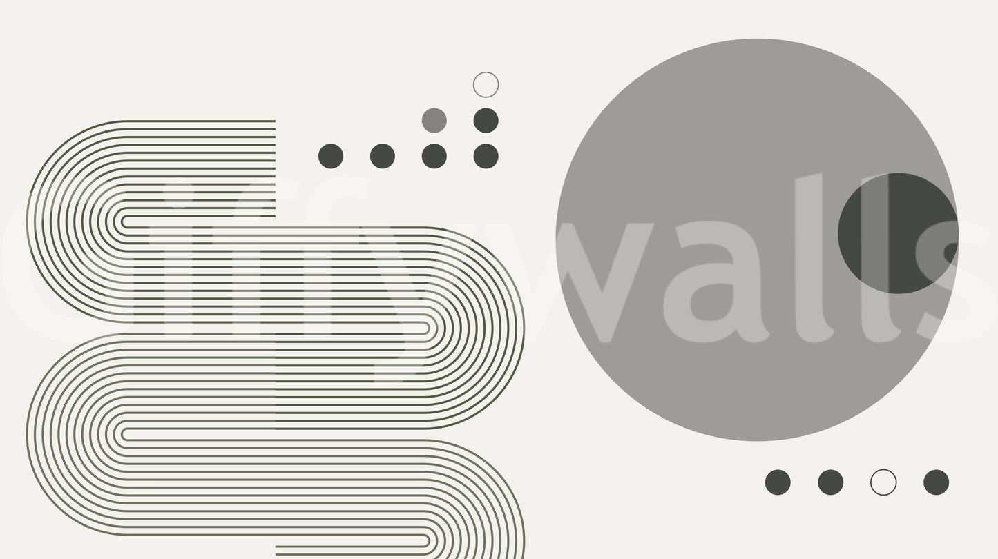 Grey Tones Retro Wall Mural