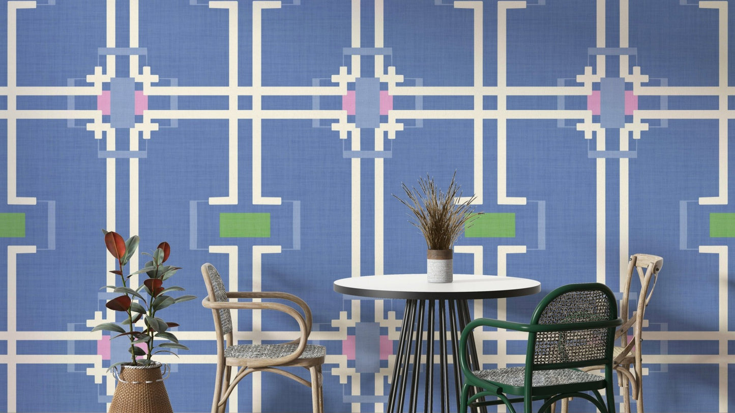 Dynamic intersecting lines pattern.

