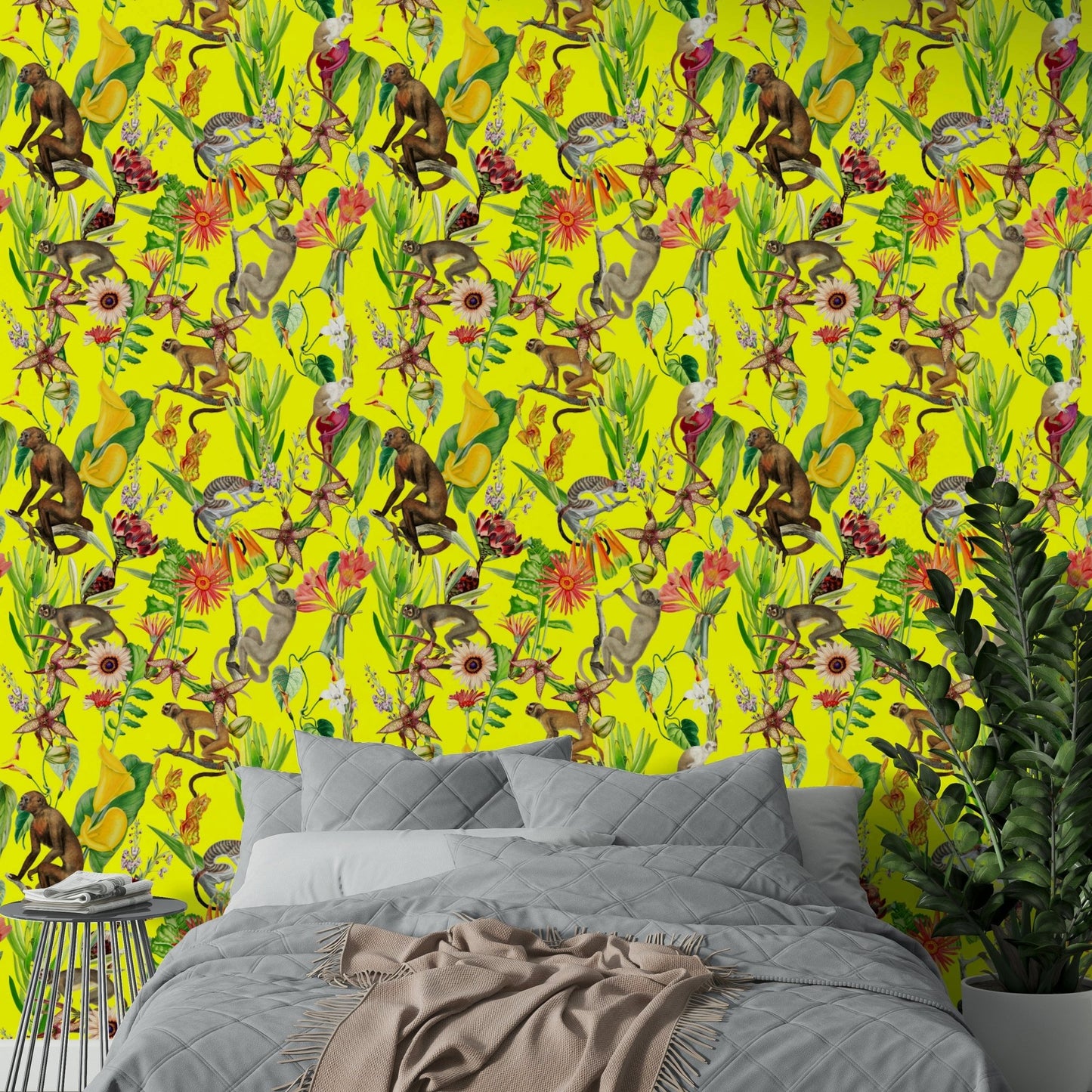 Neutral abstract wallpaper with sun-washed tones

