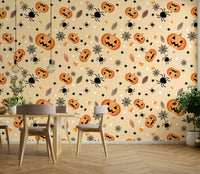Spiders and stars Halloween Fun wallpaper

