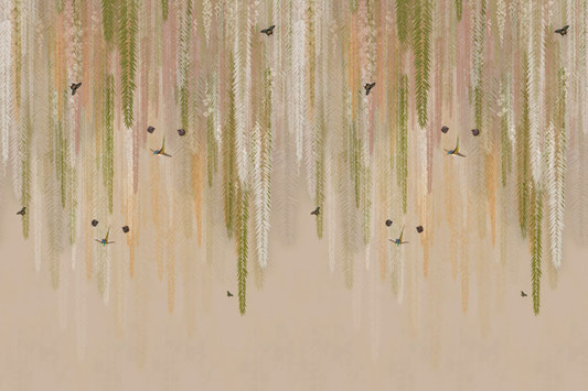 Hanging Wisteria Wallpaper Mural
