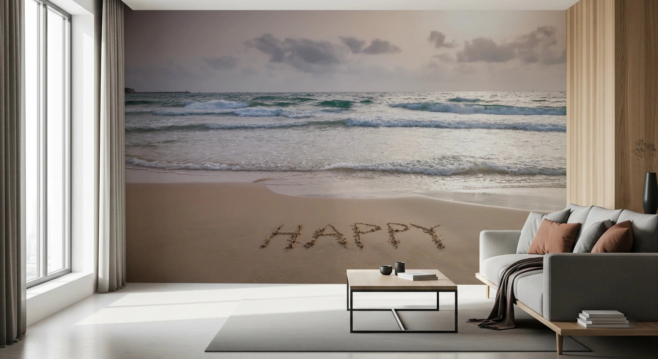 Happy Beach Vibes Wall Mural