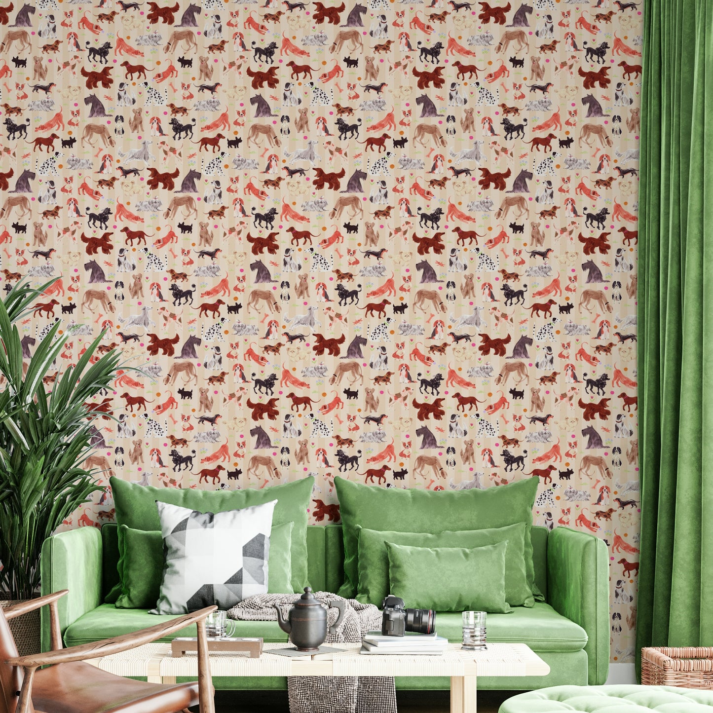 Happy Hounds Dog Doodles Wallpaper