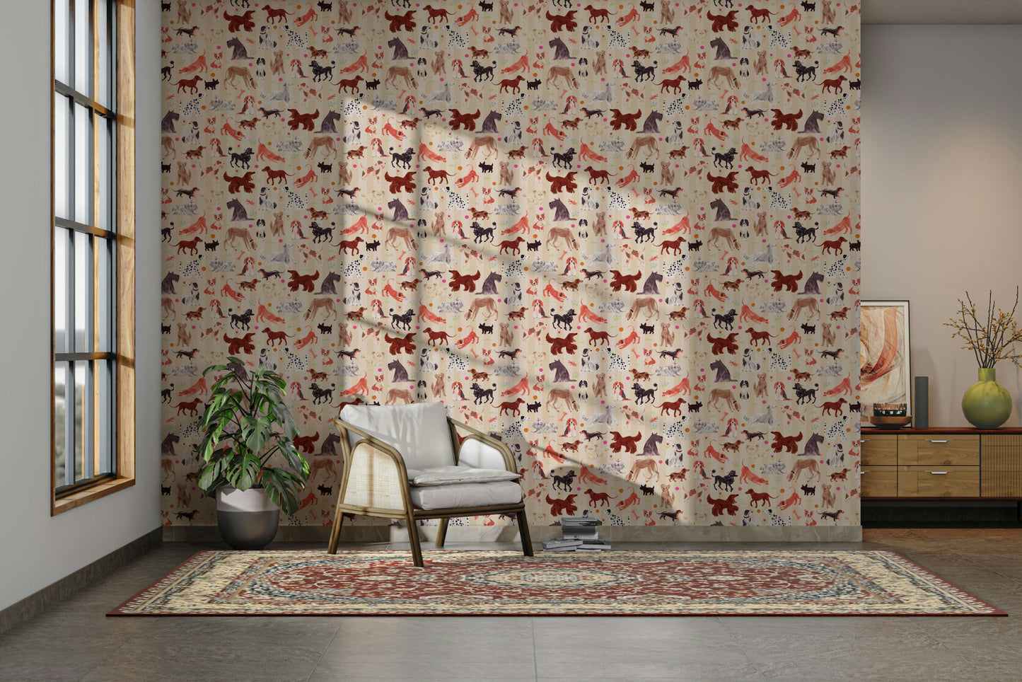 Happy Hounds Dog Doodles Wallpaper