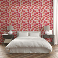 Happy Retro Blooms Wallpaper⁠