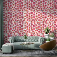 Happy Retro Blooms Wallpaper⁠