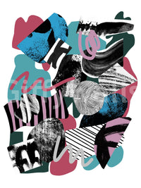 Bold and happy mural featuring playful elements for home decor

