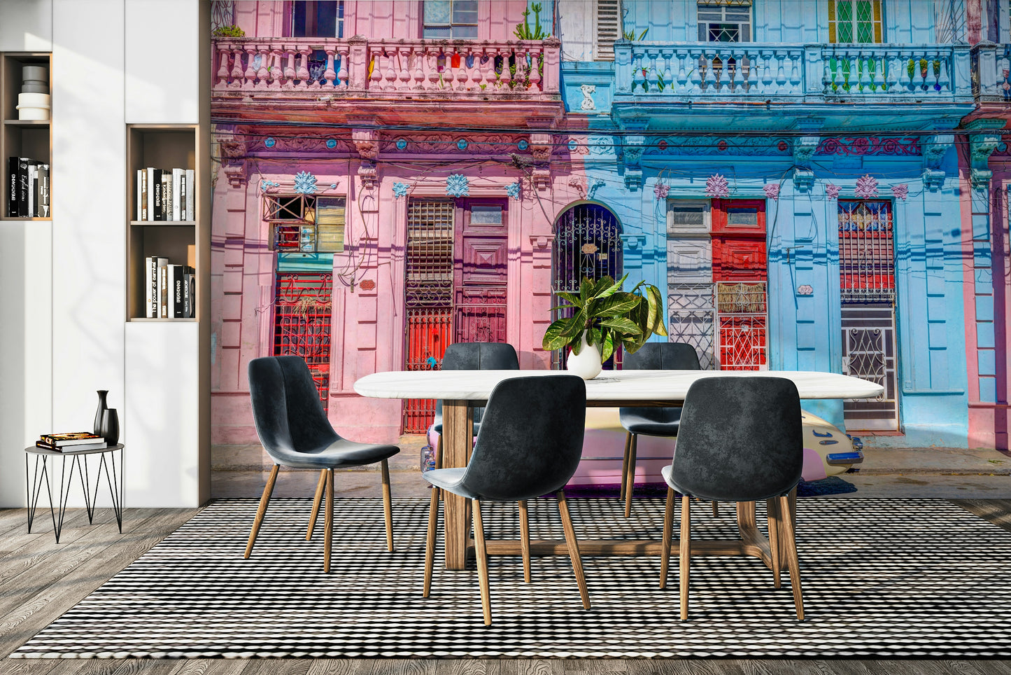 A seamless pattern for a living room or office.

