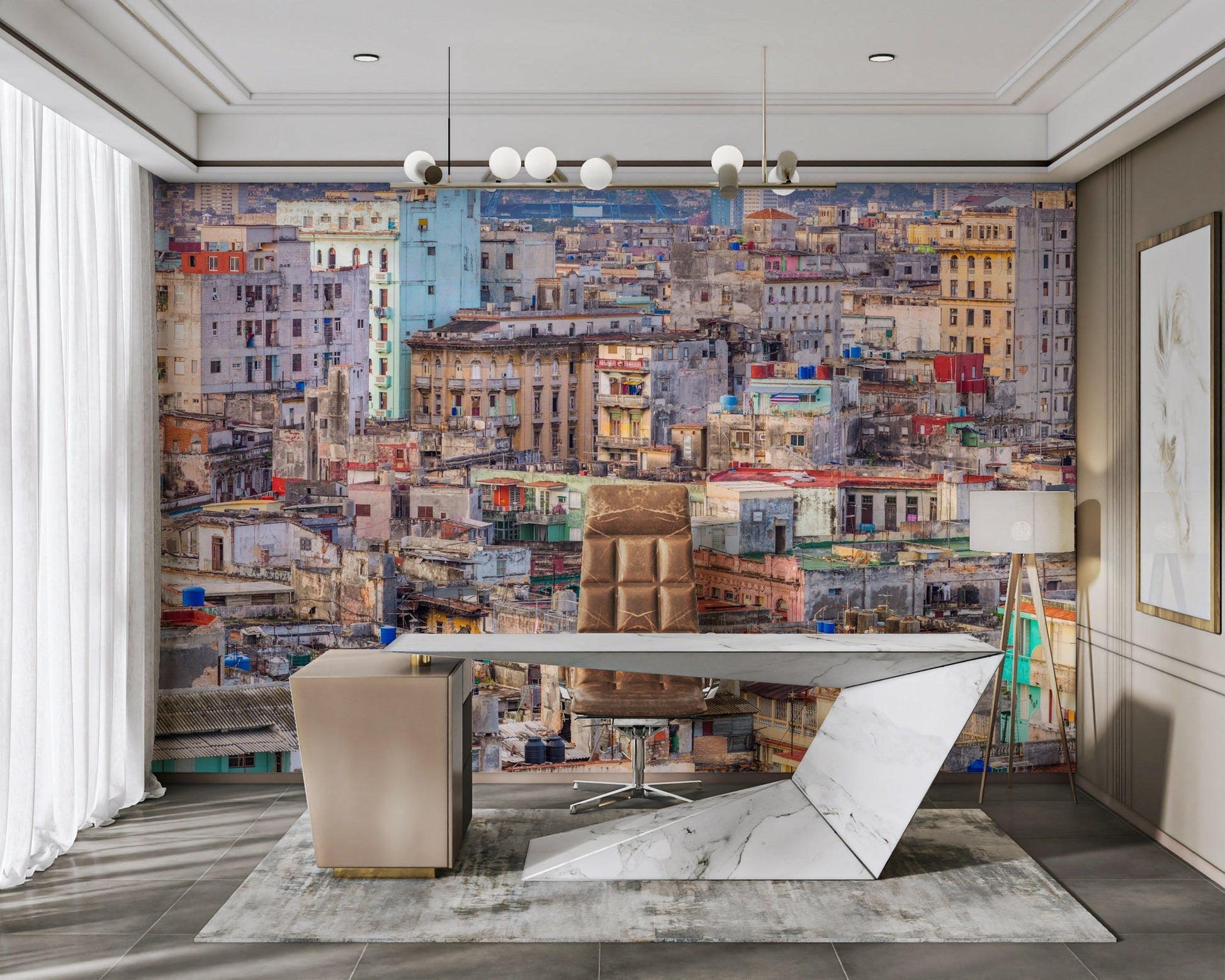 There are classic cars on the street.

